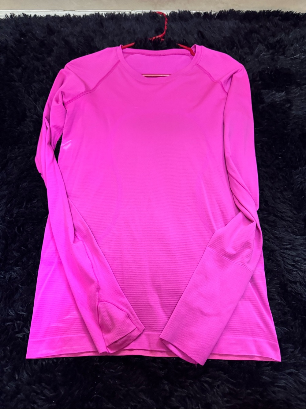 lululemon athletica Long Sleeve Crew Top - Hot Pink